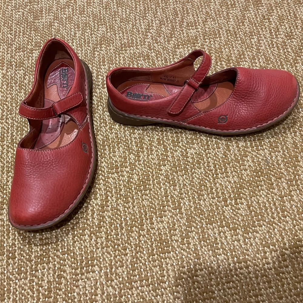 Born red Mary Janes